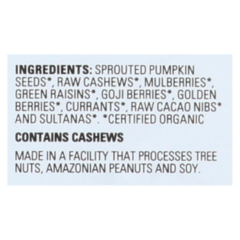 Living Intentions Organic Sprouted Trail Mix - Wild Berry - Case of 6 - 7 oz. Living Intentions Organic Sprouted Trail Mix - Wild Berry - Case of 6 - 7 oz.