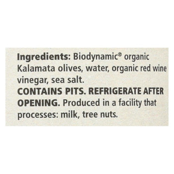 Divina - Olives - Organic - Kalamata - Whole - Case of 6 - 6.35 oz