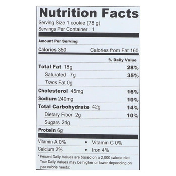 Wow Baking Cookie - Peanut Butter - Case of 12 - 2.75 oz. Wow Baking Cookie - Peanut Butter - Case of 12 - 2.75 oz.