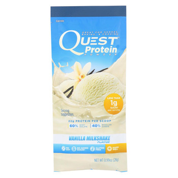 Quest Protein Powder - Vanilla Milkshake - .99 oz - case of 12