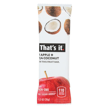 That's It Fruit Bar - Apple and Coconut - Case of 12 - 1.2 oz