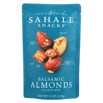 Sahale Snacks Glazed Mix - Balsamic Almonds - Case of 6 - 4 oz. Sahale Snacks Glazed Mix - Balsamic Almonds - Case of 6 - 4 oz.