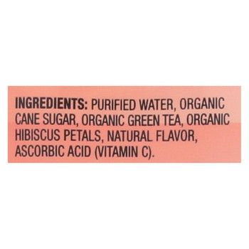 Teas' Tea Organic Green Tea - Hibiscus - Case of 12 - 16.9 fl oz Teas' Tea Organic Green Tea - Hibiscus - Case of 12 - 16.9 fl oz