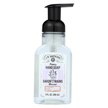 J.R. Waktins Hand Soap - Foaming - Lavender - 9 oz - Case of 6