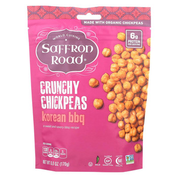 Saffron Road Crunchy Chickpeas - Korean BBQ - Case of 12 - 6 oz. Saffron Road Crunchy Chickpeas - Korean BBQ - Case of 12 - 6 oz.