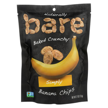 Bare Fruit Bare Fruit Bare Fruit Banana Chip - Case of 12 - 2.7 oz. Bare Fruit Bare Fruit Bare Fruit Banana Chip - Case of 12 - 2.7 oz.