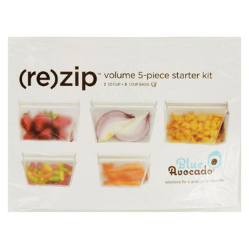 Blue Avocado - Bag - Re-Zip - Volume Starter Kit - Clear - 5 Pieces