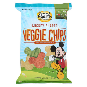 Good Health Veggie Chips - Disney Mickey Shaped - Case of 10 - 6.75 oz.