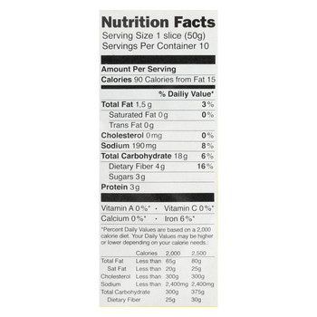 Genuine Bavarian Organic Bread - Whole Rye Oat - Case of 6 - 17.6 oz Genuine Bavarian Organic Bread - Whole Rye Oat - Case of 6 - 17.6 oz
