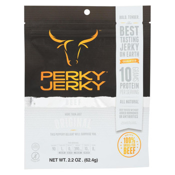 Perky Jerky Jerky - Beef - More Than Just Original - 2.2 oz - case of 8 Perky Jerky Jerky - Beef - More Than Just Original - 2.2 oz - case of 8