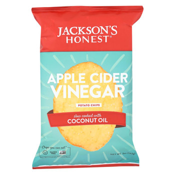 Jackson's Honest Chips Potato Chips - Sea Salt and Vinegar - Case of 12 - 5 oz. Jackson's Honest Chips Potato Chips - Sea Salt and Vinegar - Case of 12 - 5 oz.