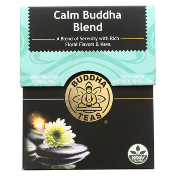 Buddha Teas -Tea - Calm Buddha Blend - Case of 6 - 18 Bag