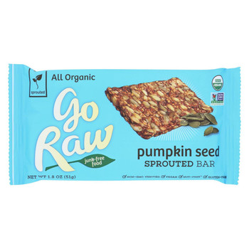 Go Raw - Organic Sprouted Bar - Pumpkin Seed - Case of 20 - 1.8 oz. Go Raw - Organic Sprouted Bar - Pumpkin Seed - Case of 20 - 1.8 oz.