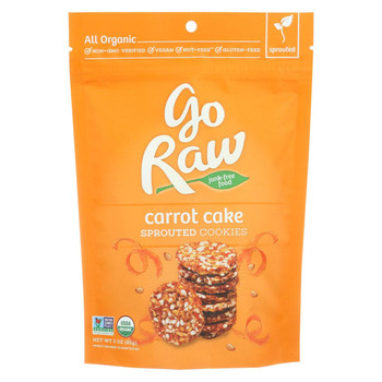 Go Raw - Organic Sprouted Cookies - Carrot Cake - Case of 12 - 3 oz. Go Raw - Organic Sprouted Cookies - Carrot Cake - Case of 12 - 3 oz.