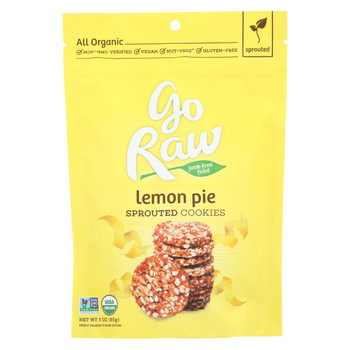 Go Raw - Organic Sprouted Cookies - Lemon - Case of 12 - 3 oz. Go Raw - Organic Sprouted Cookies - Lemon - Case of 12 - 3 oz.