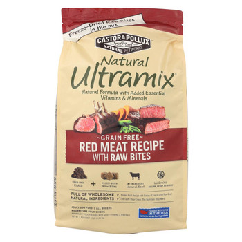 Castor and Pollux Ultra mix Dog Food - Red Meat - 12 lb.
