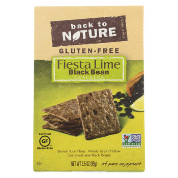 Back To Nature Fiesta Lime Black Bean - Case of 12 - 3.5 oz.