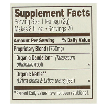 Celestial Wellness Tea - Detox with Dandelion and Nettle - Case of 6 - 20 Bags Celestial Wellness Tea - Detox with Dandelion and Nettle - Case of 6 - 20 Bags