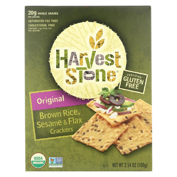 Harvest Stone Harvest Stone Organic Brown Rice and Sesame - Rice and Sesame - Case of 6 - 3.54 oz.