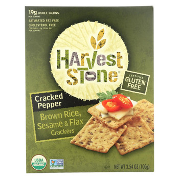 Harvest Stone Harvest Stone Organic Brown Rice and Sesame - Brown Rice and Sesame - Case of 6 - 3.54 oz.