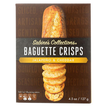 Sabine's Collection Tony's FF Baguette Crisps - Jalapeno and Cheddar - Case of 12 - 4.5 oz.