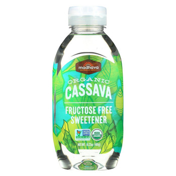 Madhava Honey Organic Cassava Fructose and Gluten Free Sweetener - Case of 6 - 16.25 Fl oz.