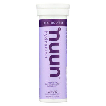 Nuun Hydration Drink Tab - Active - Grape - 10 Tablets - Case of 8