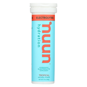 Nuun Hydration Drink Tab - Active - Tropical - 10 Tablets - Case of 8 Nuun Hydration Drink Tab - Active - Tropical - 10 Tablets - Case of 8