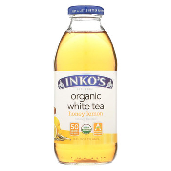 Inko's White Tea - Lemon - Case of 12 - 16 Fl oz.