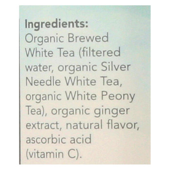 Inko's White Tea - Organic Tea - Unsweetened Original - Case of 12 - 16 Fl oz.