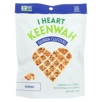 I Heart Keenwah Quinoa Clusters - Almond - Case of 6 - 4 oz.