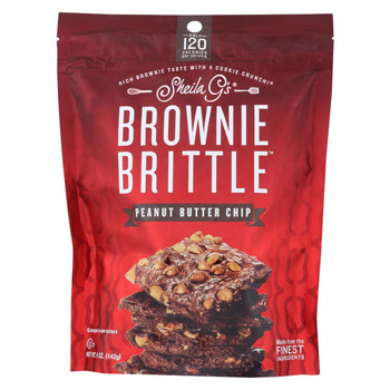 Sheila G's Brownie Brittle - Peanut Butter Chip - Case of 12 - 5 oz.