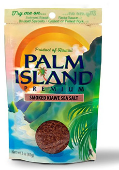 Palm Island Sea Salt - Smoked Kiawe - Case of 6 - 3 oz.