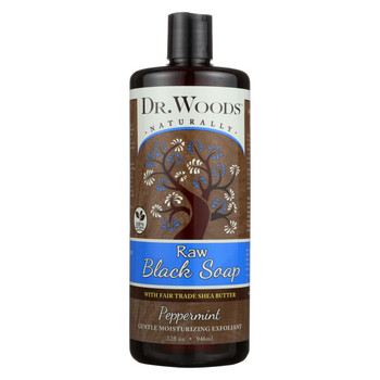 Dr. Woods Naturals Black Soap - Shea Vision - Peppermint - 32 oz