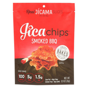 Jicachips Jicama Chips - Smoked BBQ - Case of 8 - 0.9 oz. Jicachips Jicama Chips - Smoked BBQ - Case of 8 - 0.9 oz.