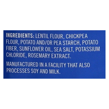 Saffron Road Lentil Chips - Sea Salt - Case of 12 - 4 oz