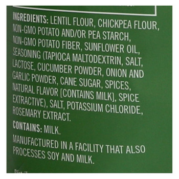Saffron Road Lentil Chips - Cucumber Dill - Case of 12 - 4 oz Saffron Road Lentil Chips - Cucumber Dill - Case of 12 - 4 oz