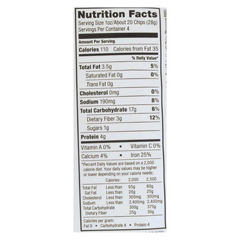 Saffron Road Lentil Chip - Moroccan BBQ - Case of 12 - 4 oz Saffron Road Lentil Chip - Moroccan BBQ - Case of 12 - 4 oz