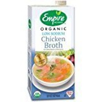 Empire Kosher - Chicken Broth - Reduced Sodium - Case of 12 - 32 Fl oz.