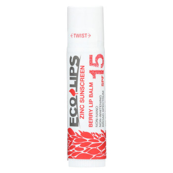 Ecolips Berry Lip Balm - Zinc Sunscreen SPF 15 - Case of 24 - 0.15 oz.