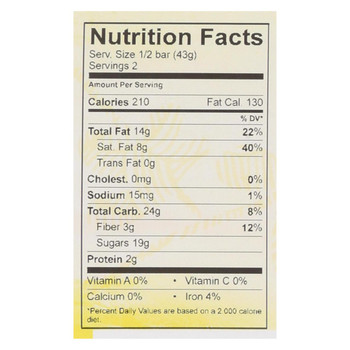 Theo Chocolate Salted Toffee - 55 Percent Dark Chocolate - Case of 12 - 3 oz. Theo Chocolate Salted Toffee - 55 Percent Dark Chocolate - Case of 12 - 3 oz.