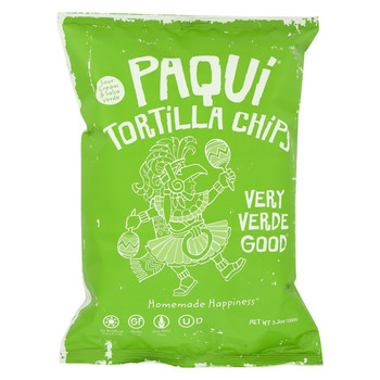 Paqui Tortilla Chip - Very Verde Good - Case of 12 - 5.5 oz. Paqui Tortilla Chip - Very Verde Good - Case of 12 - 5.5 oz.
