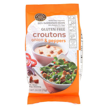 Natural Nectar Croutons - Gluten Free - Onions and Pepper - Case of 8 - 2.6 oz. Natural Nectar Croutons - Gluten Free - Onions and Pepper - Case of 8 - 2.6 oz.