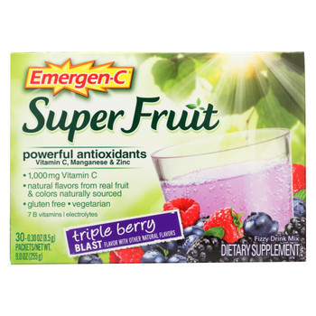 Emergen - C Super Fruit Drink - Triple Berry - 30 Count Emergen - C Super Fruit Drink - Triple Berry - 30 Count