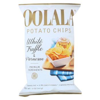 Oolala Potato Chips - White Truffle and Parmesan - Case of 9 - 5 oz.