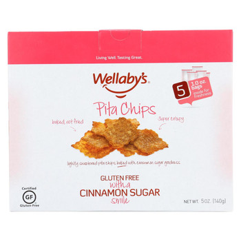 Wellaby's Pita Chips - Cinnamon and Brown Sugar - Case of 6 - 5 oz. Wellaby's Pita Chips - Cinnamon and Brown Sugar - Case of 6 - 5 oz.
