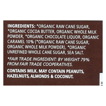 Equal Exchange Organic Dark Chocolate Caramel Crunch with Sea Salt - Caramel Crunch - Case of 12 - 2.8 oz.