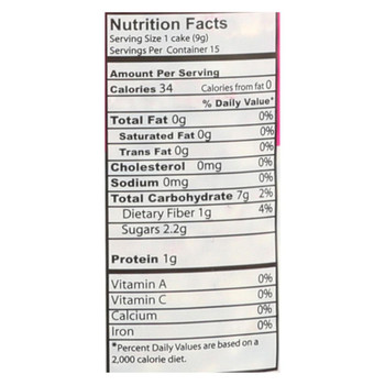 Suzie's Spelt Puffed Cakes - Agave Sweetened - Case of 12 - 5 oz. Suzie's Spelt Puffed Cakes - Agave Sweetened - Case of 12 - 5 oz.