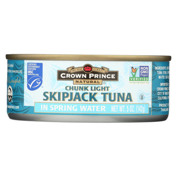 Crown Prince Skipjack Tuna - Chunk Light - Case of 12 - 5 oz. Crown Prince Skipjack Tuna - Chunk Light - Case of 12 - 5 oz.