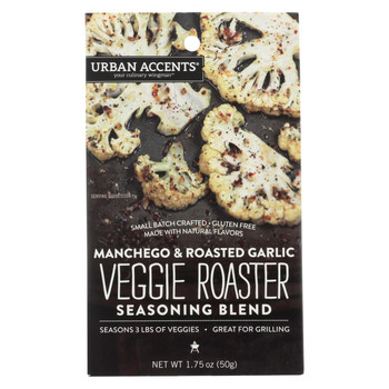 Urban Accents Spice - Veggie Roaster Seasoning Blend - Manchego Roasted Garlic - Case of 6 - 1.75 oz Urban Accents Spice - Veggie Roaster Seasoning Blend - Manchego Roasted Garlic - Case of 6 - 1.75 oz